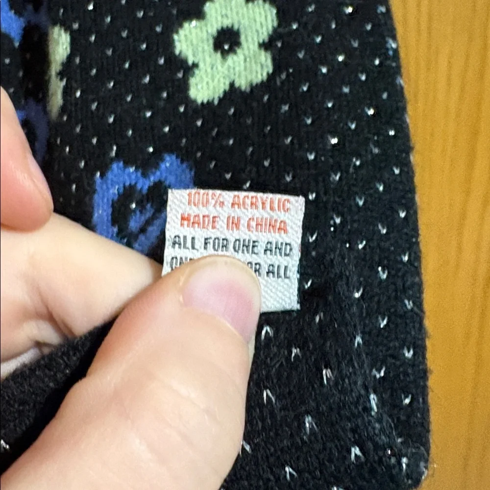 Mudd Y2K vintage scarf flowers hearts polka dot goth print‎ printed